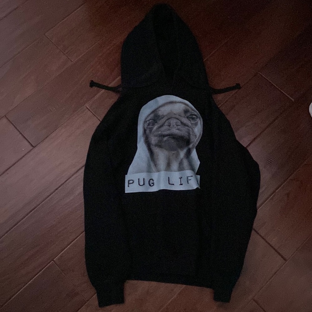 black pug life hoodie